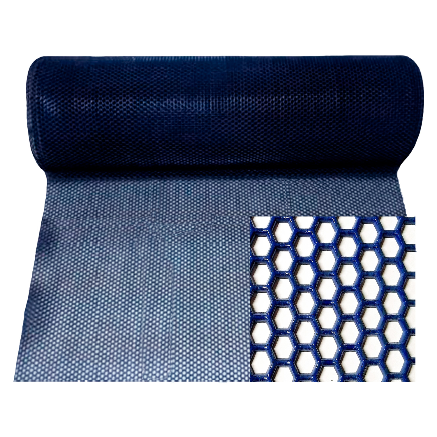 Piso PVC Panal Azul 3,6 mm Espesor x 1,2 m Ancho x 1 m Lineal