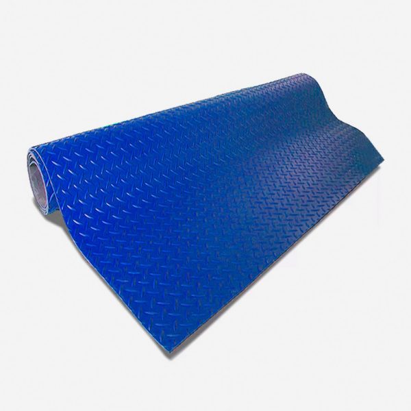16842086 I275DIAM21A 1 Piso PVC Diamantado Azul 1 2 mm espesor x 2 m ancho. Rollo 10 m 1