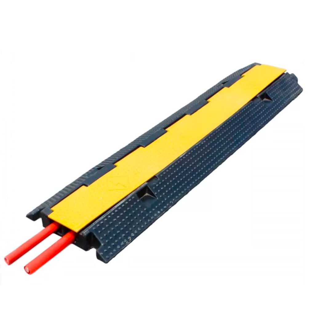 Protector De Cables 2 Canales 30 Mm 5 Toneladas 1000 Mm X 250 Mm X 45 ...