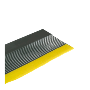 Grada Estriada Negro Amarillo 5 mm x 300 mm x 1200 mm