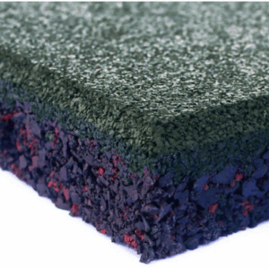 Piso Pastelón Caucho 20 mm x 50 cm x 50 cm Verde