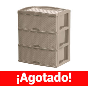 Comoda Kusi Ratán 3 Niveles Tapue