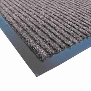 Piso Alfombra Negro/Gris Ranurado 3 mm Espesor x 1,2 m Ancho x 10 m