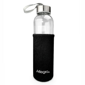 Botella de Vidrio con Funda Color 450cc