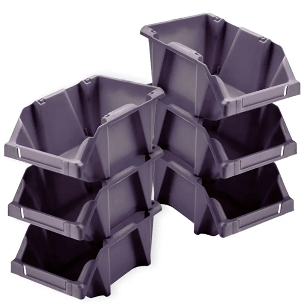 Set Organizador Apilable # 15 Gris Oscuro 6 Uds