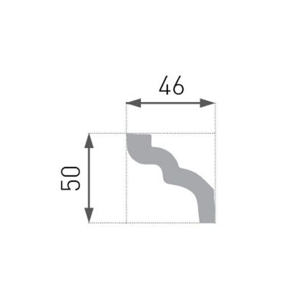 Cornisa E7 Ps 50X46Mm Blanco (T2Mt) - Imagen 5