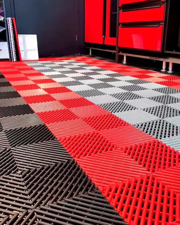Piso de Garage Modular - Rojo (40x40x1.8cm) - Imagen 3