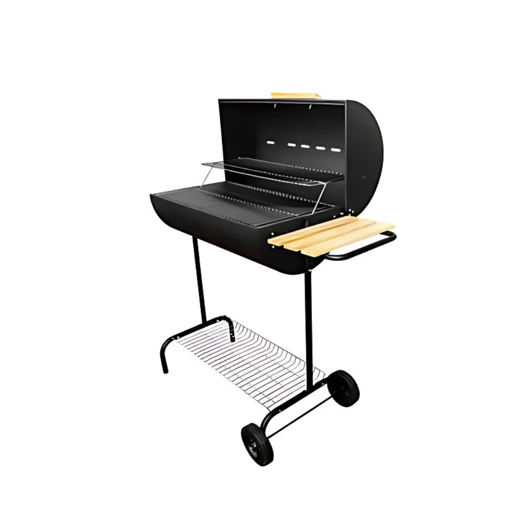 Parrilla Para Asado Rodeo Medio Tambor con tapa. 1 Parrilla Para Asado Rodeo Medio Tambor con tapa.