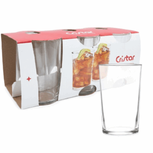 Display 6 Vasos de Vidrio Tipo Montecarlo