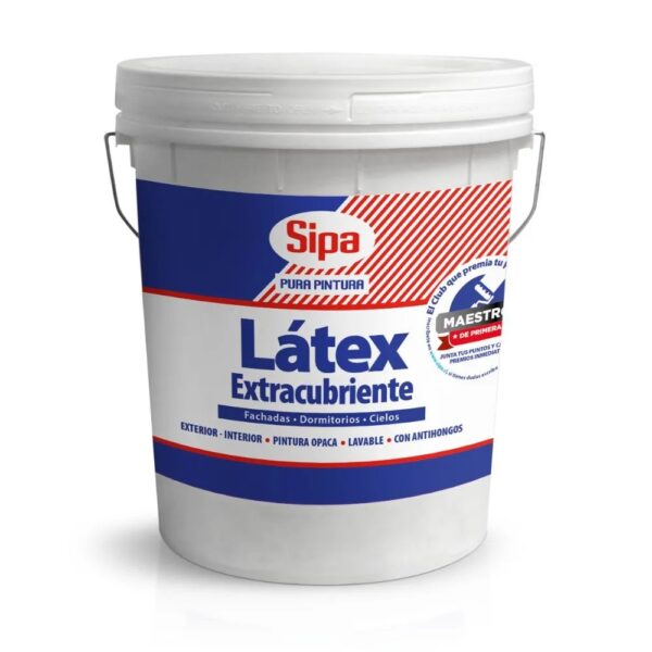 Látex Extracubrien Blanco– Tineta 4 Gl SIPA