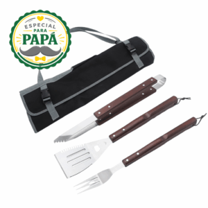 Set Parrillero 3 Piezas con Estuche.