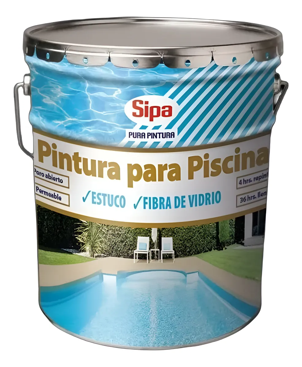 Pintura Piscina SIPA Azul – Tineta 4 Galones 1 Pintura Piscina SIPA Azul – Tineta 4 Galones