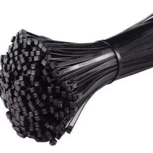 Amarras Plásticas Negras Espesor 4.8 X 380mm (100 UNI)