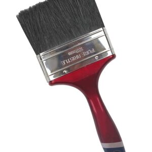 Brocha De Mango Rojo / Cerdas De Pelo De Cerdo 4"