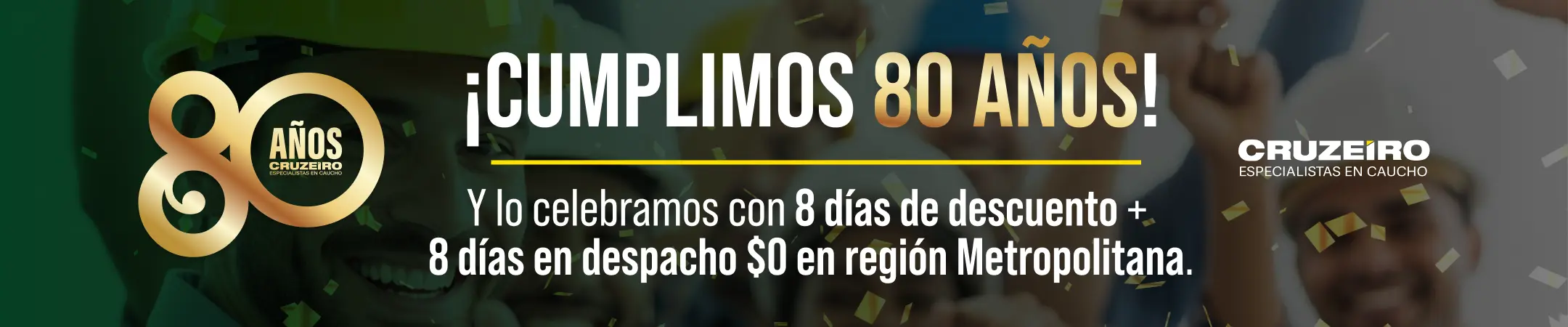 Celebra juntoa nosotros nuestros 80 años
