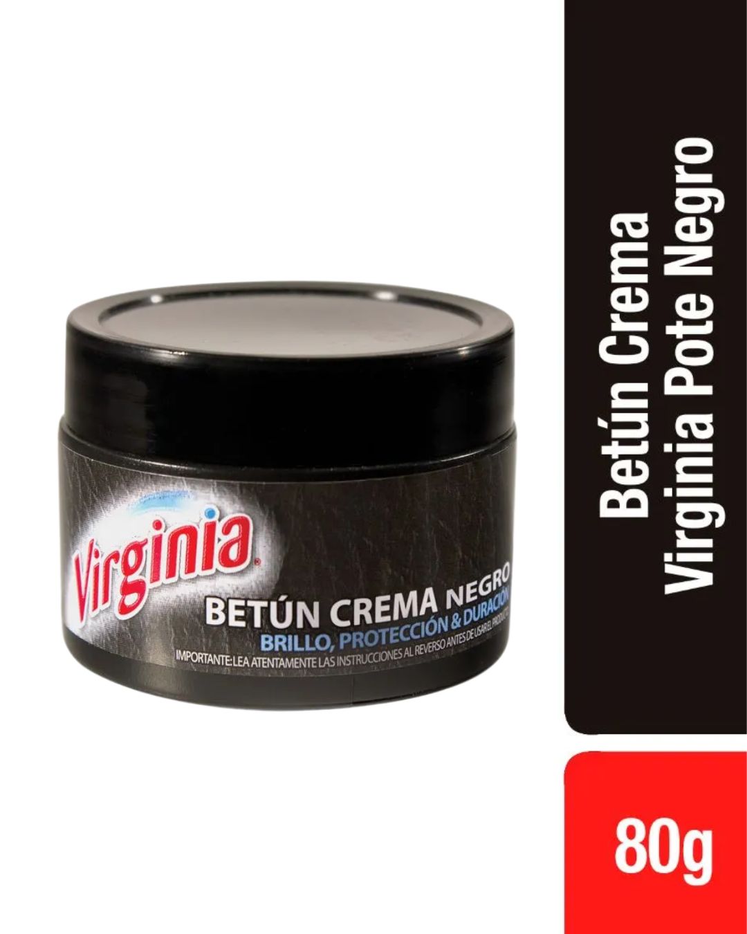 Betun Crema Pote Virginia Negro 80 gr 1 Betun Crema Pote Virginia Negro 80 gr