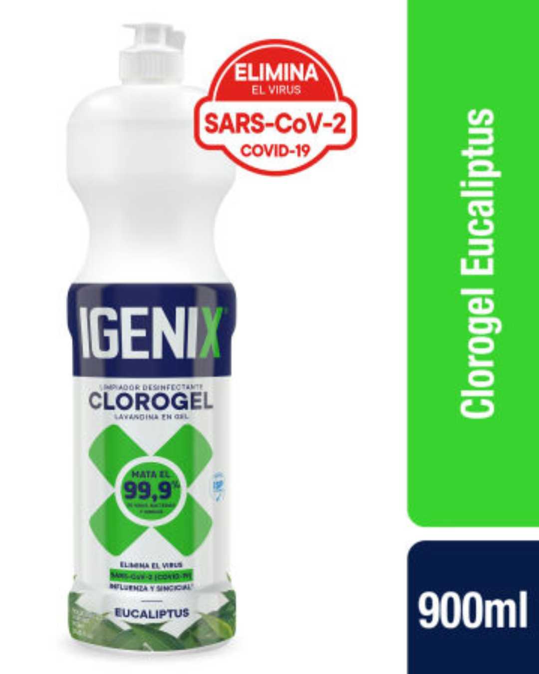 Limpiador Clorogel Igenix Eucaliptus 900 ml 1 Limpiador Clorogel Igenix Eucaliptus 900 ml