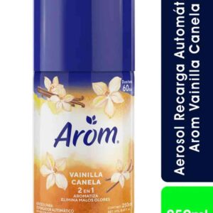 Aerosol Refill Automático Arom Vainilla Canela 250 ml