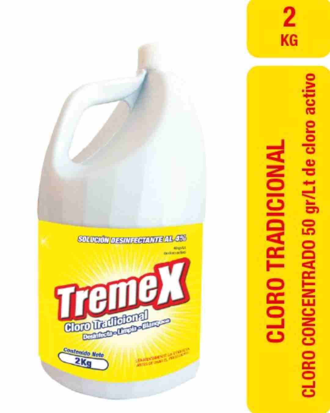 Cloro Tremex Tradicional 4% 2 Lt 1 Cloro Tremex Tradicional 4% 2 Lt