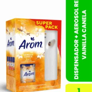 Dispensador + Aerosol Refill Vainilla Canela + 2BATAA UN