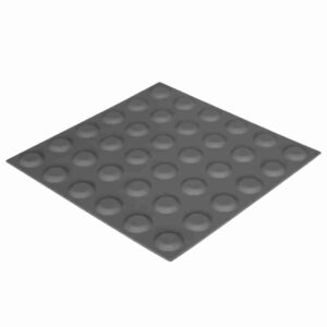 Palmeta Táctil De Goma No Vidente Estoperol Negra 30 cm x 30 cm