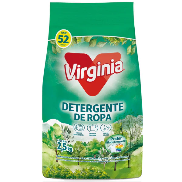 Detergente En Polvo Virginia 2,5 Kg 1 Detergente En Polvo Virginia 2,5 Kg