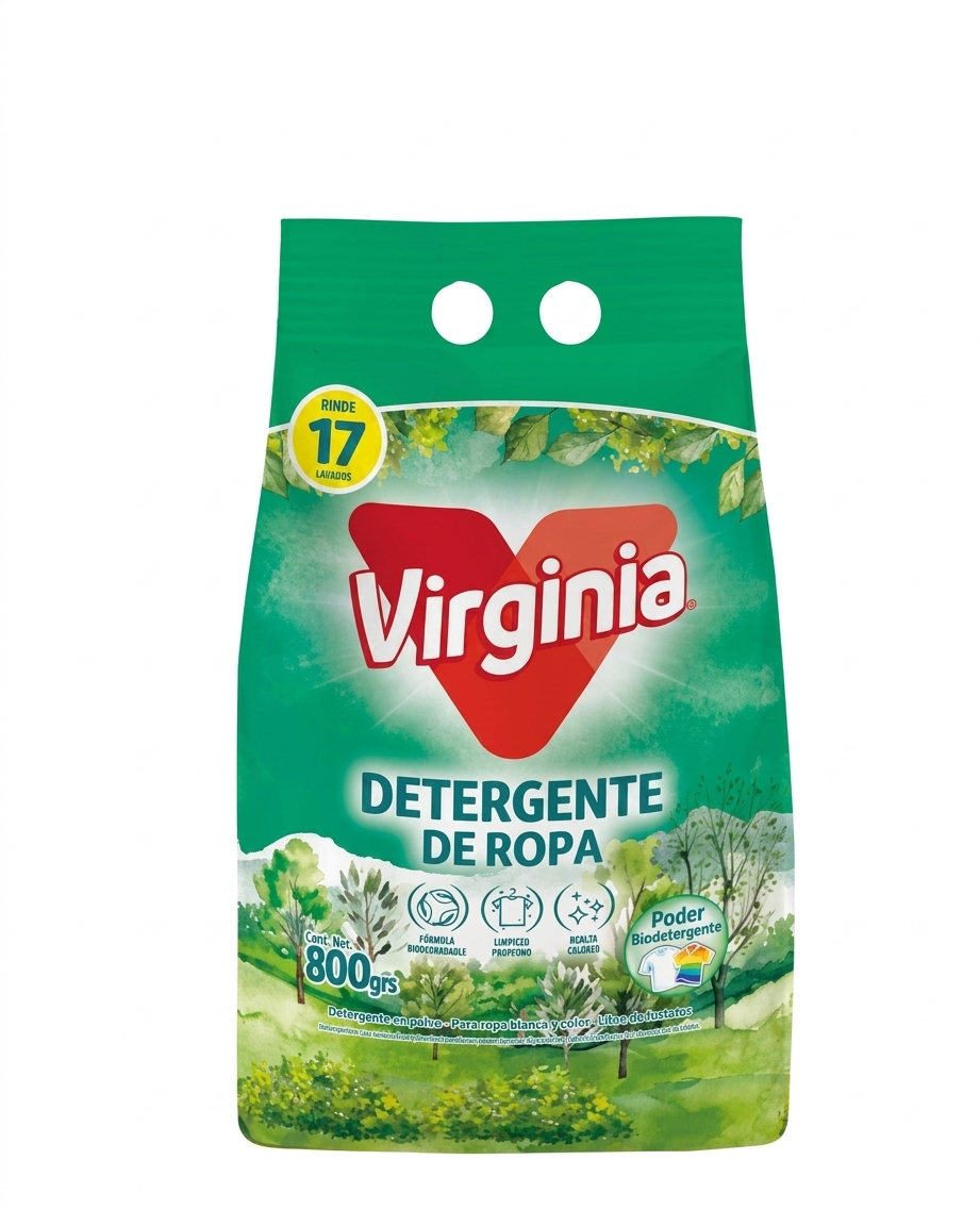 Detergente En Polvo Virginia 800 Gr 1 Detergente En Polvo Virginia 800 Gr