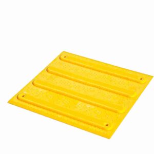 Palmeta Táctil No Vidente Estriada PVC Amarillo 5 x 300 x 300 mm
