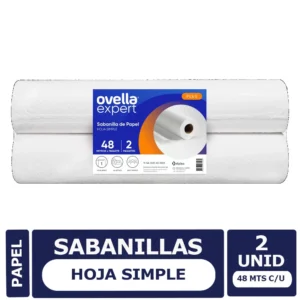 Sabanilla Ovella Caja 6 Paq X 2 Rollos De 48Mts Hoja Simple