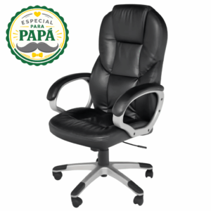 Silla Escritorio Eco Cuero Negra