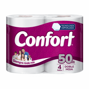 Papel Higiénico Confort mega DH 4 x 50 Mts