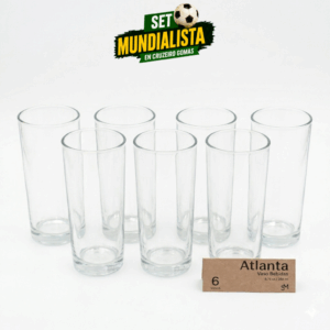 Display 6 Vasos Atlanta 258cc Cristar