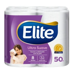 MANGA PAPEL HIGIÉNICO ELITE ULTRA DOBLE HOJA 8X4X50MT