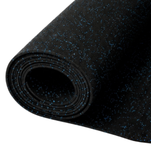 Piso Gimnasio Neg / Azul 8 mm x 1 M Ancho / Rollo 10 M