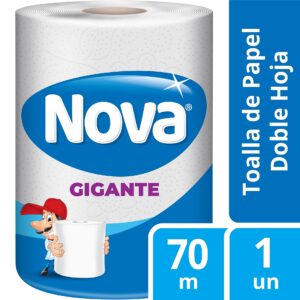 MANGA TOALLA PAPEL DOBLE HOJA NOVA 8X2X70MT