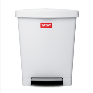 Papelero Pedal Blanco 25 Litros TATAY