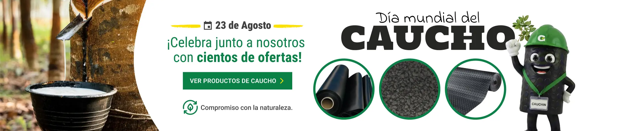 Celebra el día del caucho junto a Cruzeiro Gomas