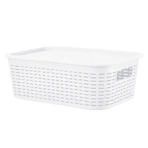 Canastilla Tavarua 13 Litros - Blanco Con Tapa