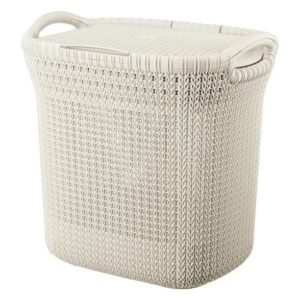 Cesto para Ropa con Tapa Khipu 40 Litros Beige