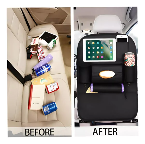 Organizador Para Asiento Trasero De Auto Multibolsillo - Imagen 3