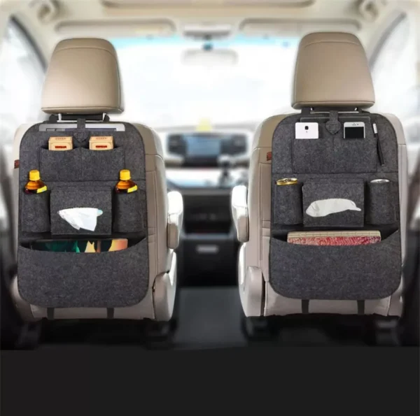 Organizador Para Asiento Trasero De Auto Multibolsillo - Imagen 2